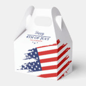 Grunge Amerikaanse vlag Happy 4th juli ID1104 Bedankdoosjes (Voorkant Zijde)
