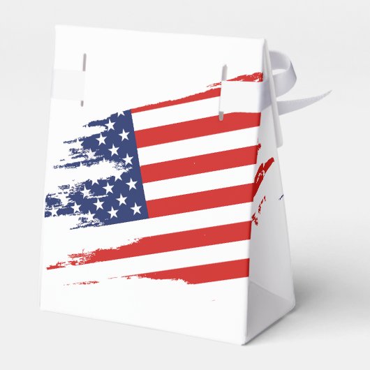 Grunge Amerikaanse vlag Happy 4th juli ID1104 Bedankdoosjes (Achterkant)