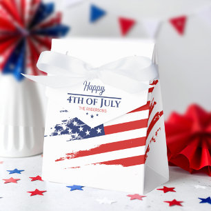 Grunge Amerikaanse vlag Happy 4th juli ID1104 Bedankdoosjes