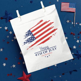Grunge Amerikaanse vlag Happy 4th juli ID1104 Bedankzakje