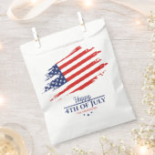 Grunge Amerikaanse vlag Happy 4th juli ID1104 Bedankzakje (Geknipt)