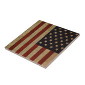  Grunge Amerikaanse Vlag Keramische Tegel Tegeltje (Zijkant)