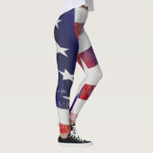 Grunge Amerikaanse vlag Leggings (Rechts)