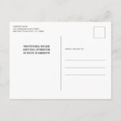 Grunge Amerikaanse Vlag Militair Politiepensioen Uitnodiging Briefkaart (Achterkant)