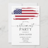 Grunge Amerikaanse Vlag Militaire Pensioenpartij Kaart (Voorkant)