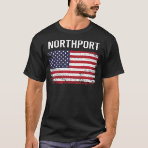 Grunge Amerikaanse vlag Northport T-shirt