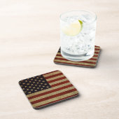  Grunge Amerikaanse vlag Onderzetter (Rechterzijde)