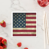 Grunge Amerikaanse Vlag Servet (Insitu)