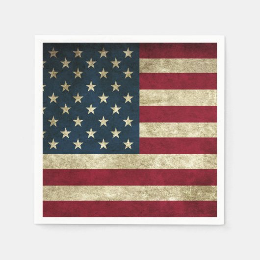 Grunge Amerikaanse Vlag Servet (Voorkant)