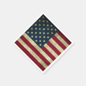 Grunge Amerikaanse Vlag Servet (Hoek)