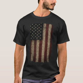 Grunge Amerikaanse vlag T-shirt
