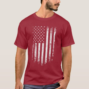 Grunge Amerikaanse Vlag T-shirt