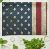 Grunge Amerikaanse vlag Theedoek (Gevouwen)
