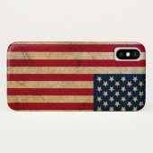 Grunge Amerikaanse vlag Verenigde Staten Case-Mate iPhone Case (Achterkant (horizontaal))