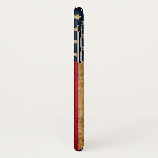 Grunge Amerikaanse vlag Verenigde Staten Case-Mate iPhone Case (Achterkant/links)