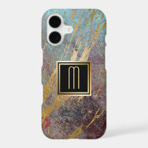 Grunge and Gold Monogram
