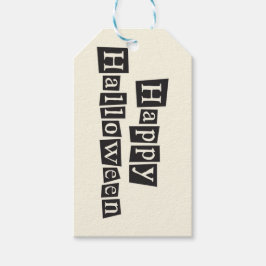 Grunge and Vintage Black Treat Tags Cadeaulabel