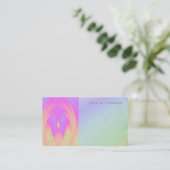 Grunge Angel Rainbow Reiki Visitekaartjes (Staand voorkant)