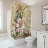 Grunge  Antiek Floral Shower Curtain Douchegordijn (In situ)