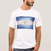 Grunge Argentinië vlag T-shirt (Voorkant)