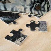 Grunge Art | Gebroken vrouw Abstract Legpuzzel (Zijkant)