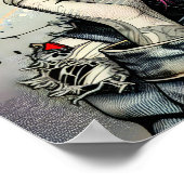 Grunge Art | Gebroken vrouw Abstract Poster (Hoek)