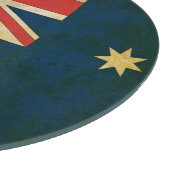 Grunge Australian Flag Glass Cutting Board Snijplank (Hoek)