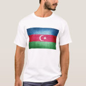 Grunge Azerbeidzjan vlag T-shirt (Voorkant)