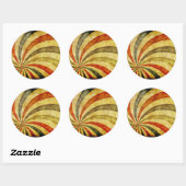  Grunge Background as Carnival Circus Ronde Sticker (Vel)