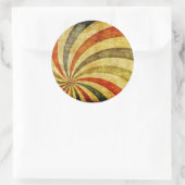  Grunge Background as Carnival Circus Ronde Sticker (Tas)