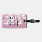 Grunge Background Bagagelabel (Achterkant horizontaal)