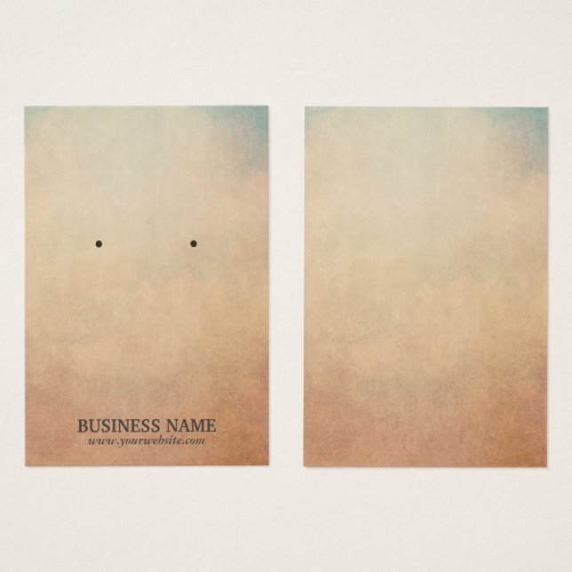  Grunge Background Earring Holder Visitekaartje (Voorkant /achterkant)