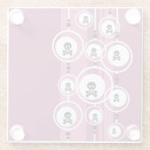 Grunge Background Glazen Onderzetter (Achterkant)