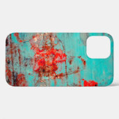 Grunge background of turquoise. Blokken, uitstrijk Case-Mate iPhone Case (Achterkant (horizontaal))