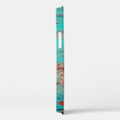 Grunge background of turquoise. Blokken, uitstrijk Case-Mate iPhone Case (Achterkant / Rechts)