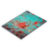 Grunge background of turquoise. Blokken, uitstrijk Notitieboek (Linkerzijde)