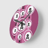 Grunge Background Ronde Klok (Hoek)