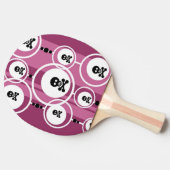 Grunge Background Tafeltennisbatje (Zijkant)