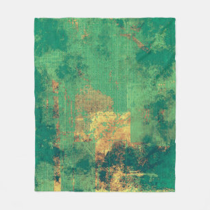 Grunge background with vintage style graphic eleme fleece deken