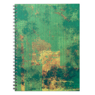 Grunge background with vintage style graphic eleme notitieboek