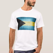 Grunge Bahamaanse vlag T-shirt (Voorkant)