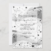 Grunge Ballerina uitnodiging (Achterkant)