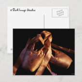 Grunge Ballet Pointe Shoes Briefkaart (Voorkant / Achterkant)
