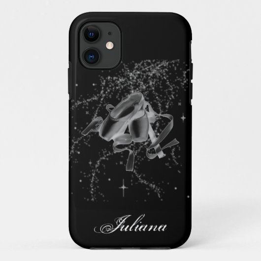 Grunge Ballet Shoes op Black iPhone 5 Hoesje (Achterkant)