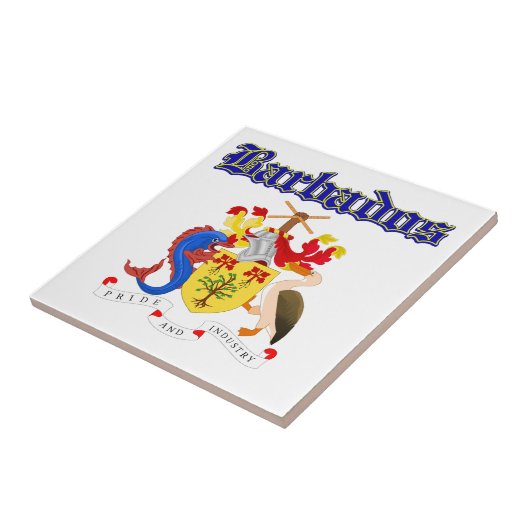 Grunge Barbados jas van design Tegeltje (Zijkant)