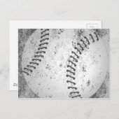 Grunge Baseball Briefkaart (Voorkant / Achterkant)