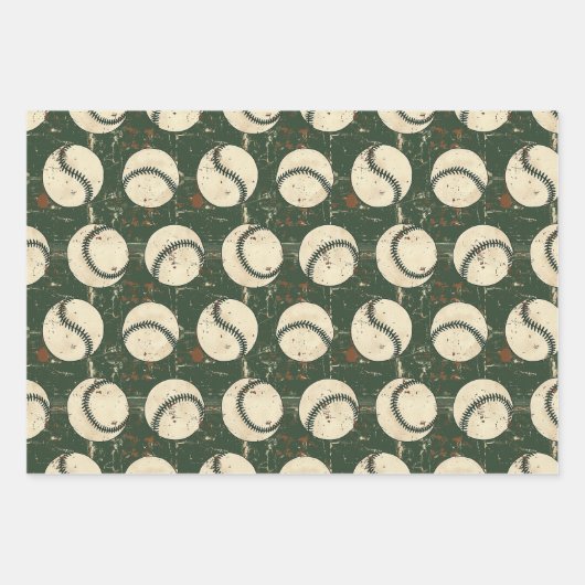 Grunge Baseball Classics 3 Inpakpapier Vel (Voorkant 3)