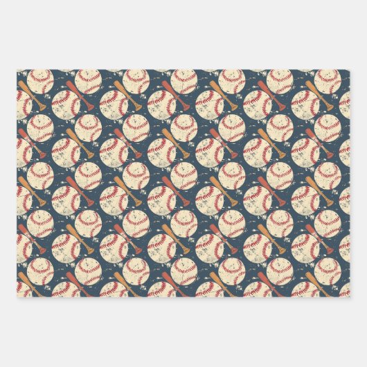 Grunge Baseball Classics 3 Inpakpapier Vel (Voorkant 2)
