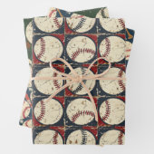 Grunge Baseball Classics 3 Inpakpapier Vel (In situ)