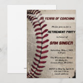  Grunge Baseball Coach Verjaardag Kaart (Voorkant / Achterkant)